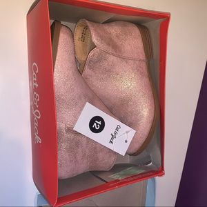 NWT girls pink low boots sz 12